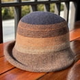 thumbnail image 5 of CoCopeaunts Bucket Hats for Women Thick Wool Cold Proof Keep Warm Winter Roll-up Edge Elegant Round Top Fisherman Hat for Girl, 5 of 8