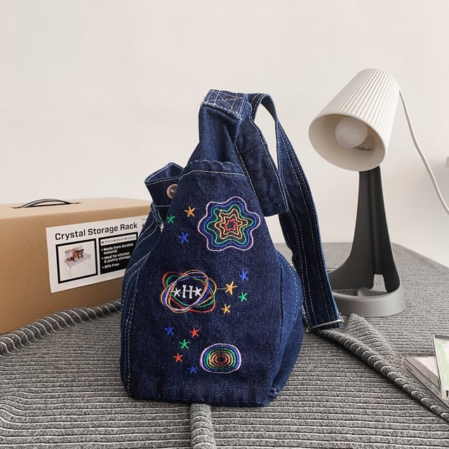 Bolso bandolera para mujer Bolsos de moda Casual para vacaciones de fin de semana (Azul oscuro)