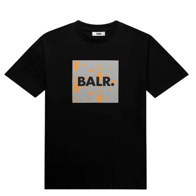 Playera T-Shirt BALR Repeat Box Jet Black