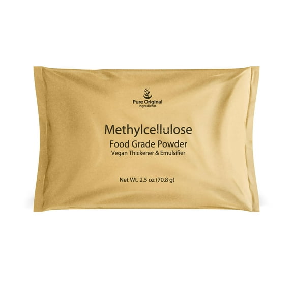 Pure Original Ingredients Methylcellulose 2.5 oz Always Pure, Thickener & Emulsifier, Food Grade 2.5 Ounce