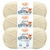 Lion Brand Yarn Local Grown Vanilla Bean Medium Wool Yarn 3 Pack