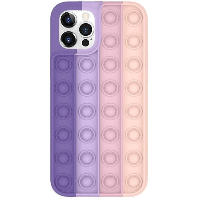 Étui de Téléphone Jouets Fidget, Étui de Protection à Bulles Pop