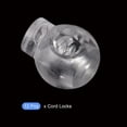 thumbnail image 5 of Plastic Cord Locks (0.26" x 0.2")12pcs, Single Hole Spring Stopper Fastener Slider Toggles End for Drawstring Backpack Clothing Shoelaces, Clear, 5 of 5