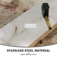 thumbnail image 3 of Miangastore Flat Corner Fasteners Stainless Steel 10Pcs 3.14X1.57X0.07In, 3 of 8