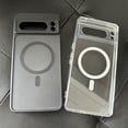 thumbnail image 5 of Transparent Shockproof PC+TPU Magsafe Case For Google Pixel 8 Pro Pixel8 Pro Frosted Magnetic Wireless Charging Phone Back Cover black For Pixel 8, 5 of 5