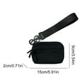 thumbnail image 2 of Billetera Pulsera para Mujeres Con Una Caja Tarjeta Bolso Moneda Nylon Impermeable (negro), 2 of 9