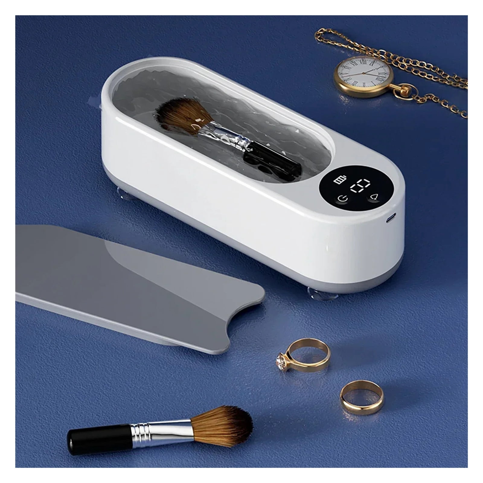 1pc Ultrasonic Eyeglasses Cleaner - Rechargeable USB Device for Jewelry, Glasses, Watches & More