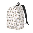 thumbnail image 1 of Balery Pugs Mochila Clásica Impresa Básica para Viaje, Mochila Escolar Resistente al Agua, Mochila de Lona con Correas Ajustables-Small, 1 of 5