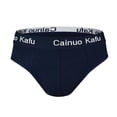 thumbnail image 3 of Mens Underwear,Men's Underwear Soft Comfortable Breathable Knit Fabric Briefs Solid Color Design Everyday Wear,Men's Underwear,Dark Blue,3XL, 3 of 5