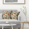thumbnail image 2 of Boho Throw Pillow Covers 16x16 Set of 2, Yellow Orange Fun Cute Mushrooms Retro Decorative Outdoor Pillow Covers 70s Vintage Floral Linen Farmhouse for Couch Sofa Summer Home Decor, 2 of 5