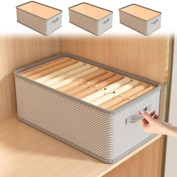 Xihbxyly Caja de Almacenamiento de Ropa, Organizador de Tela Plegable, Diseño Resistente a La Humedad, Asas Reforzadas, Gran Capacidad, Ideal para Viajes En Casa, Tamaño 50 X 35 X 32 Cm