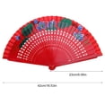 thumbnail image 5 of Tizuqe Hand-Painted Fan Classical Folding Fan Spanish Wood Fan Cheongsam Matching Fan, 5 of 15