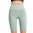 thumbnail image 2 of Neinkie Essentials Women's Yoga Workout High Waist Shorts ,Running Biker Gym Print Short, 2 of 8
