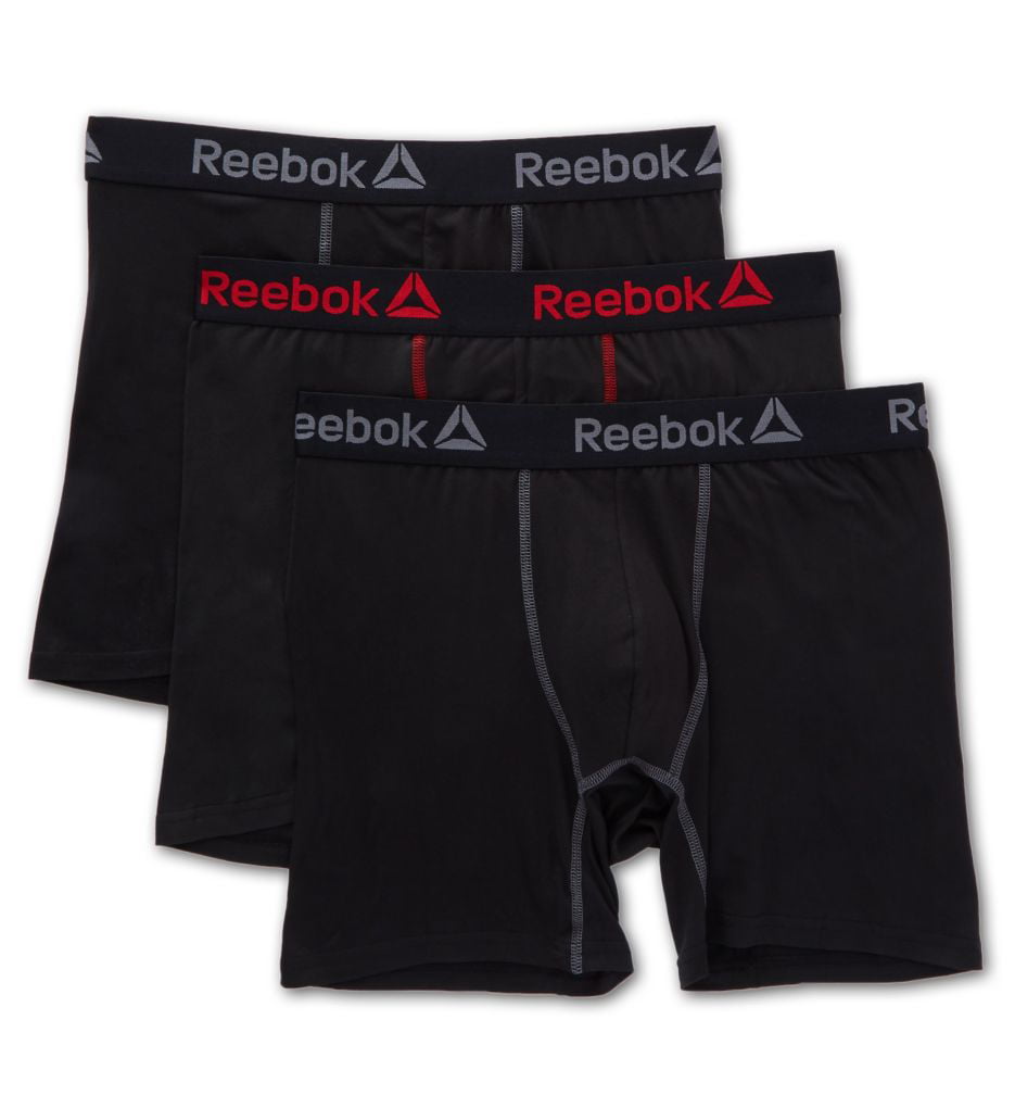 Men's Reebok 193PB44 Sport Soft Performance Boxer Briefs - 3 Pack ...