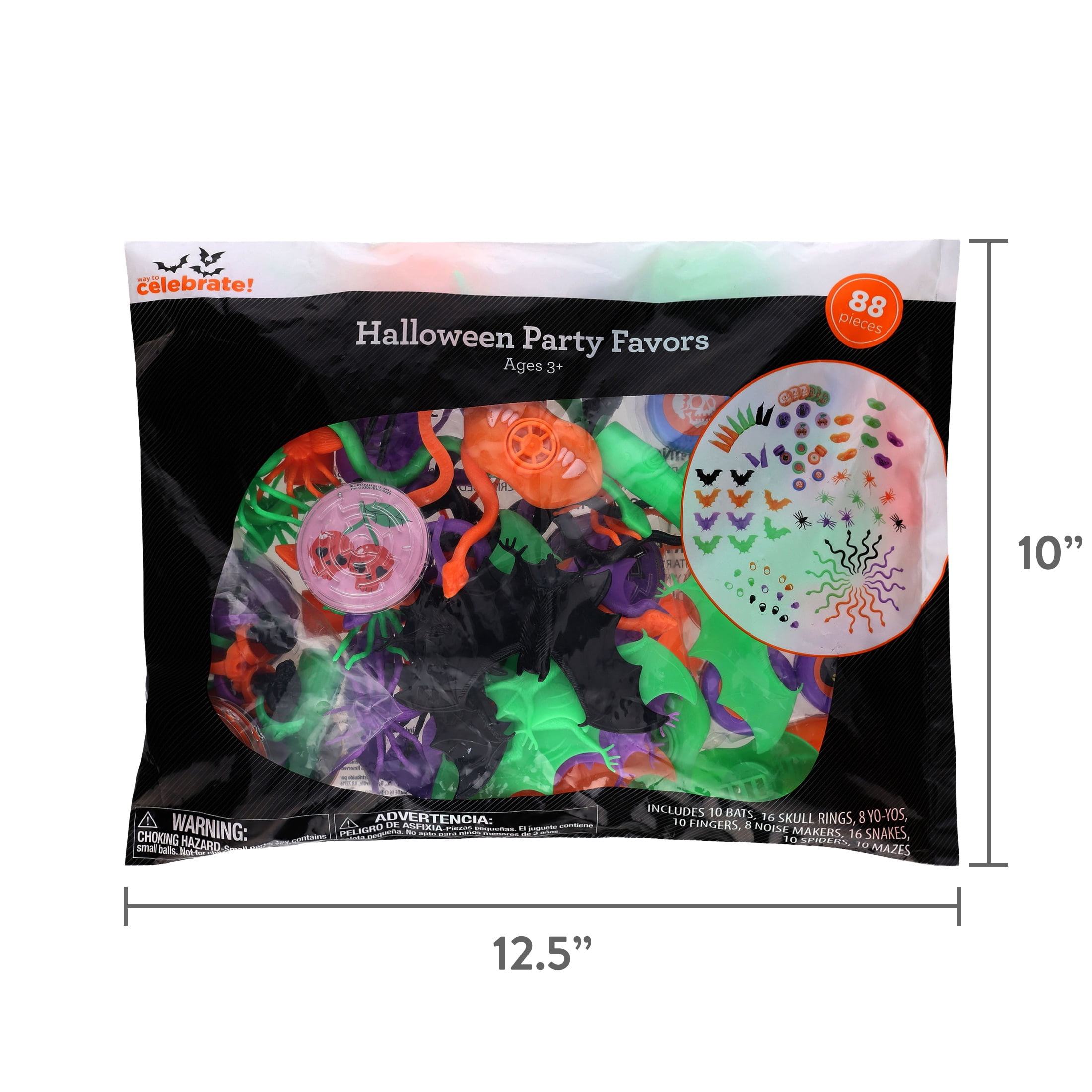 Assorted Party Favors, 88 Pieces, Halloween by Way To Celebrate