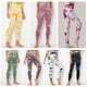 thumbnail image 5 of Pantalones de yoga para mujer Estampado teñido anudado Cintura alta Bodycon sin costuras Absorbe la humedad, 5 of 8
