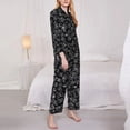thumbnail image 4 of Lsque The Binding of Isaac Pattern Long Sleeve Pajama Set for Women - Soft 2-Piece Sleepwear and Loungewear Set with Pockets, Comfy Nightwear, 4 of 8