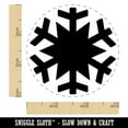 thumbnail image 2 of Snowflake Winter Self-Inking Rubber Stamp Ink Stamper - Pink Ink - Small 3/4 Inch, 2 of 7