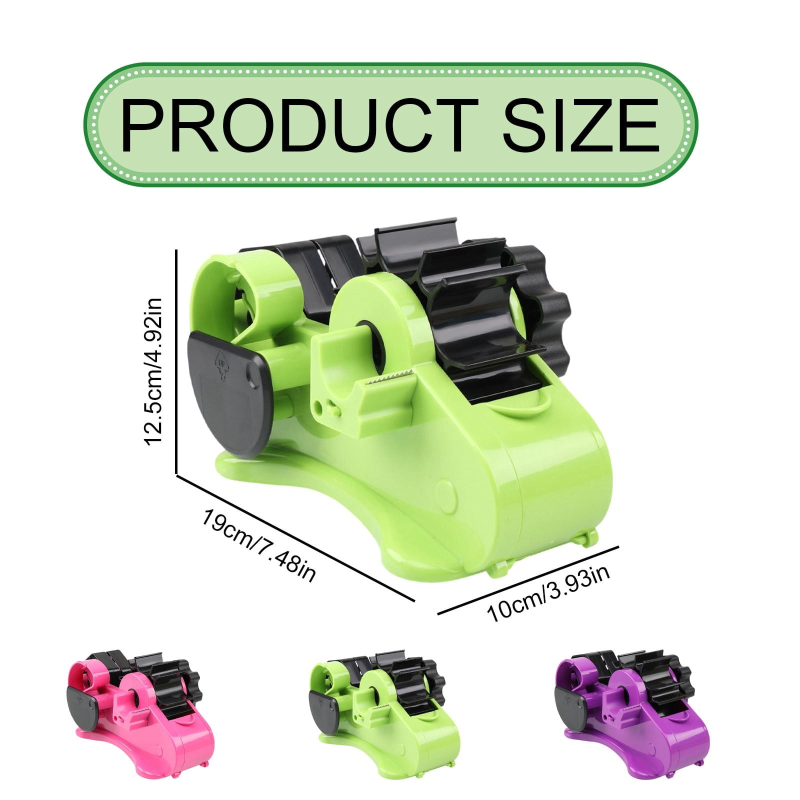 Multi Roll Tape Dispenser Large Portable Desktop Holder With Cutter For Packing Shipping Office Home Use