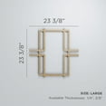 thumbnail image 3 of Ekena Millwork 23 3/8"W x 23 3/8"H x 1/4"T Large Granby Decorative Fretwork Wood Wall Panels, Birch, 3 of 18