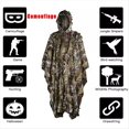 thumbnail image 3 of Poncho de Camuflaje 3D Táctico para Caza, Capa con Hojas de Árbol, Traje de Camuflaje, 3 of 10