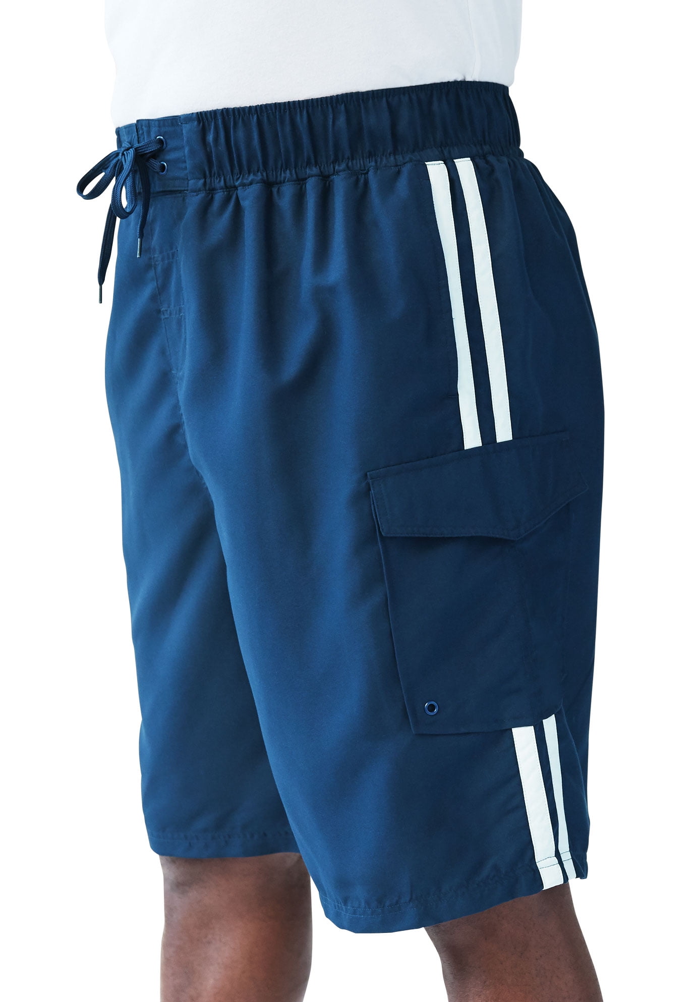 Firefighters Thin Red Line Flag Mens Quick Dry Beach Shorts Casual Shorts Breathable Swim Trunks Board Shorts Pants
