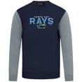 thumbnail image 2 of Men's Levelwear Navy Tampa Bay Rays Throwback Ultimate Carve Sweatshirt, 2 of 3