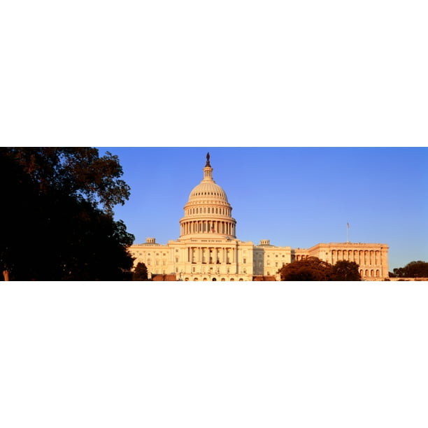 United States Capitol Building Washington Dc Usa Stretched Canvas Panoramic Images 6 X 18 Walmart Com Walmart Com