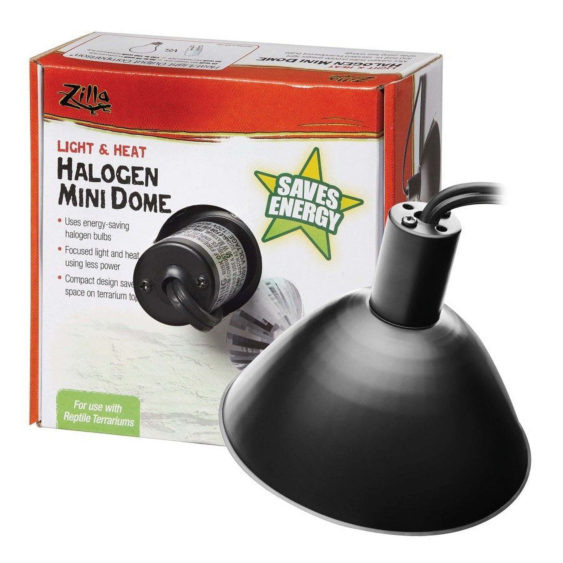 Zilla Mini Halogen Mini Dome Fixture for Reptile Terrariums