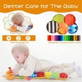 thumbnail image 3 of Baby Musical Worm Soft Plush Infant Toy for Newborn, Activity Sensory Crinkle Rattle Multiple Textures Stuffed Animals Toy for Tummy Time 0-3-6-12 Months Old Girl Boy Gifts, Cute Caterpillar, 3 of 7