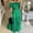 Green Short Sleeve Off-The-Shoulder Ankle Dress for Women, variant on SMihono Fashion Womens Tent Summer Fall Fashion Short Sleeve Wedding Guest Solid Prom Party Dress Off Shoulder Neck Boho Dresses Slim Fit Large Swing Holiday Vacation Beach Green 4