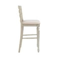 thumbnail image 4 of Pemberley Row Upholstered Antique White Bar Stool Rectangular Foam Padded 30" Unassembled, 4 of 10