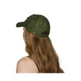 thumbnail image 2 of Casquette de Baseball à Sequins pour Femmes - Vert Olive, 2 of 2
