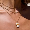 thumbnail image 3 of Titanium Steel Multi-Layer Maple Leaf Pendant Necklace For Women Geometric Clavicle Chain Jewelry 41-50cm, 3 of 4
