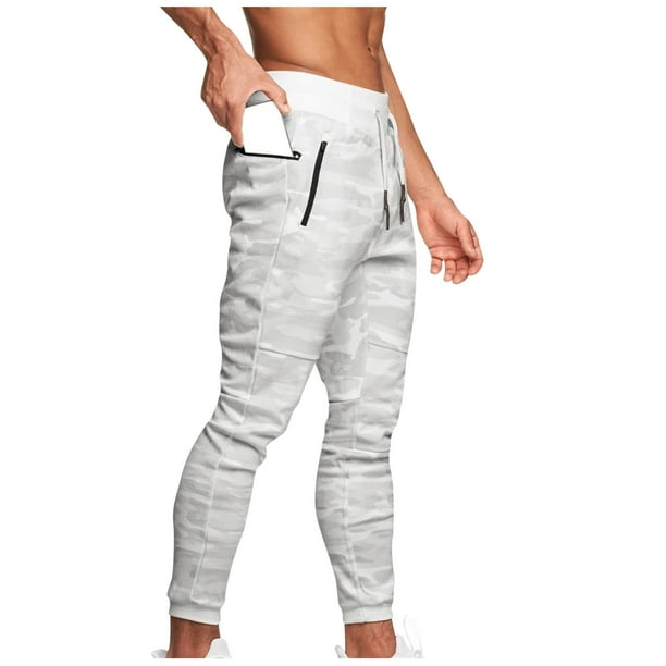 Pantalones largos para hombre con cordón, cintura elástica, múltiples bolsillos, pantalones casuales para hombre