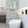 thumbnail image 4 of Farmhouse Bathroom Wall Art Flower Pictures Wall Decor Bathroom Rules Inspirational Quotes Canvas Painting Print Artwork Modern Home Decor Framed for Bathroom 12''''X16'''', 4 of 6