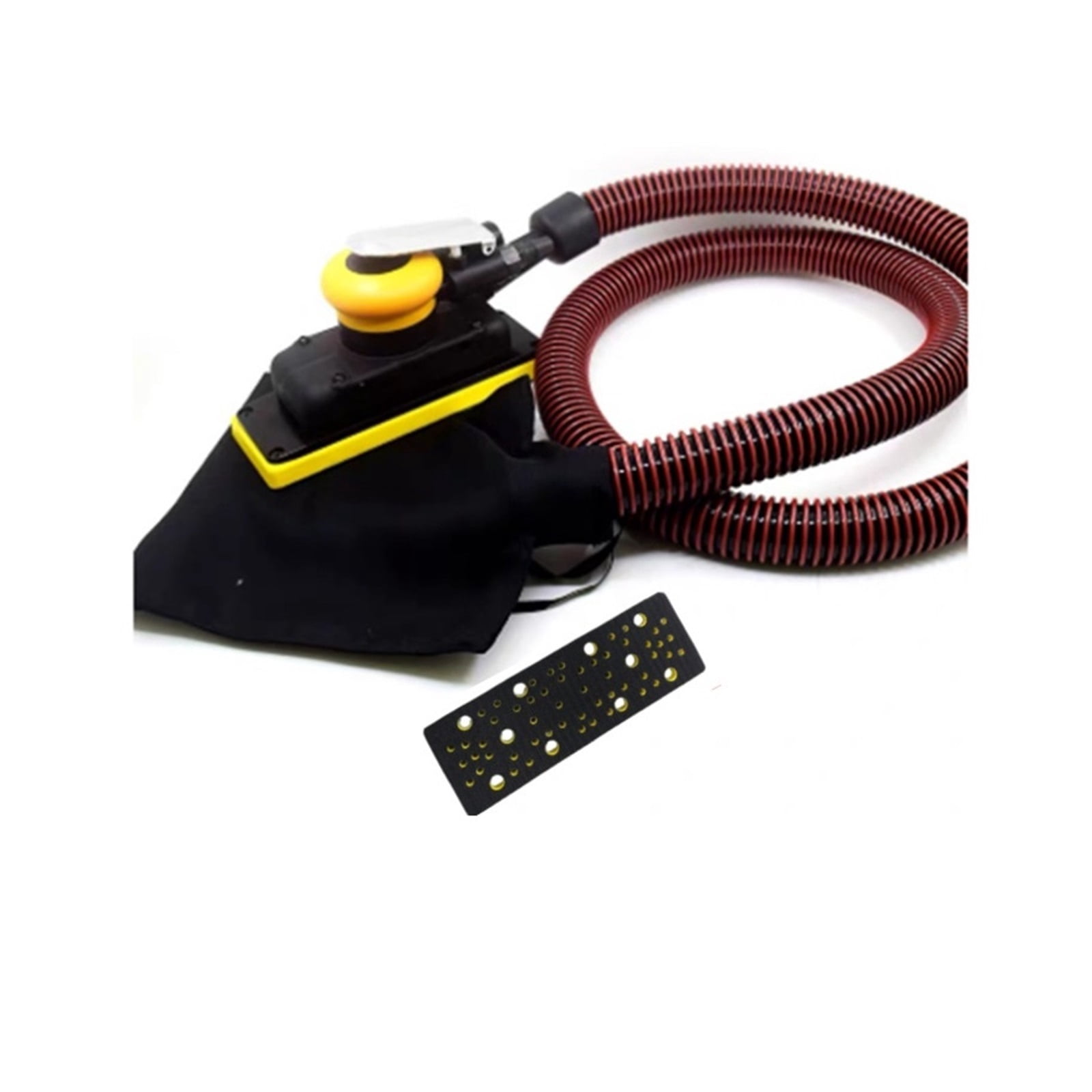 70x198mm Self Generated Vacuum Orbital Sander Air Square Polisher Dry Grinding Machine Self Dust Removal Pneumatic Sanding Tools ,Widely Use