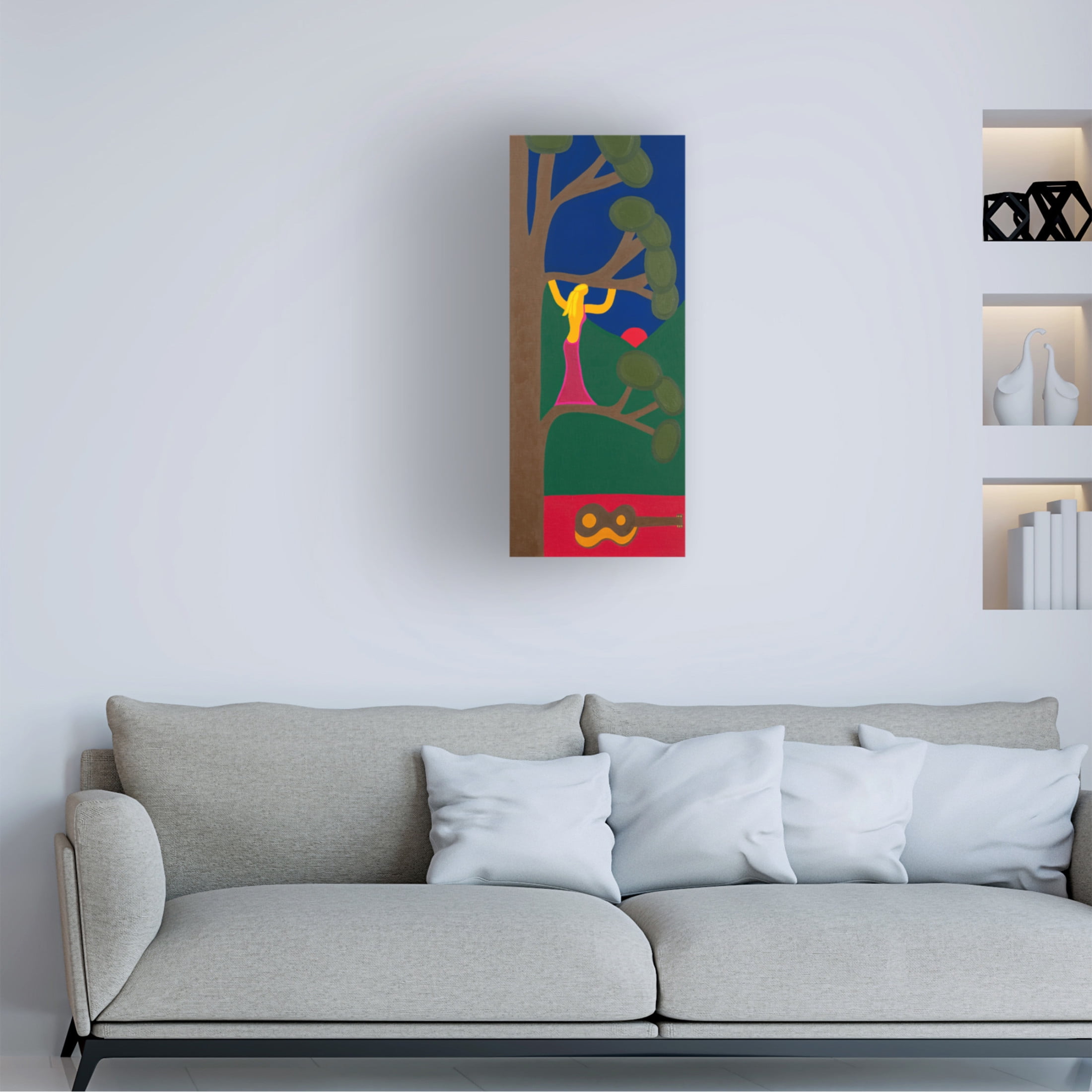 Cristina Rodriguez 'Delfina in her spring, 2022' Canvas Art - 10 x 24 Inches
