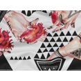 thumbnail image 5 of oneOone Rayon Red Fabric Triangle Geometric Sewing Craft Projects Fabric Prints By Yard 56 Inch Wide, 5 of 5