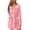 Pink, variant on Bxsruta Womens Plush Fleece Bathrobe Soft Fluffy Sleepwear Long Sleeve Housecoat with Pockets