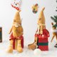 thumbnail image 4 of SUSUchens Muñeco de patas largas navideño, adorno festivo de tela, muñeco de pareja de hombrecitos de jengibre para una cálida decoración navideña para mujeres, 4 of 8