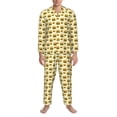 thumbnail image 3 of Cauagu Burgers And Hot Dogs Print Men's Long-Sleeve Pajama Set,Soft Button-Front 2Pjs for Men Long Sleeve Men’s Sleepwear-X-Large, 3 of 7
