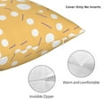 thumbnail image 5 of YFYANG Square Decorative Throw Pillow Case (Without Pillow Insert), Yellow Circle Line Pattern Bedroom Sofa Car Cushion Cover, 22"x22", 5 of 9