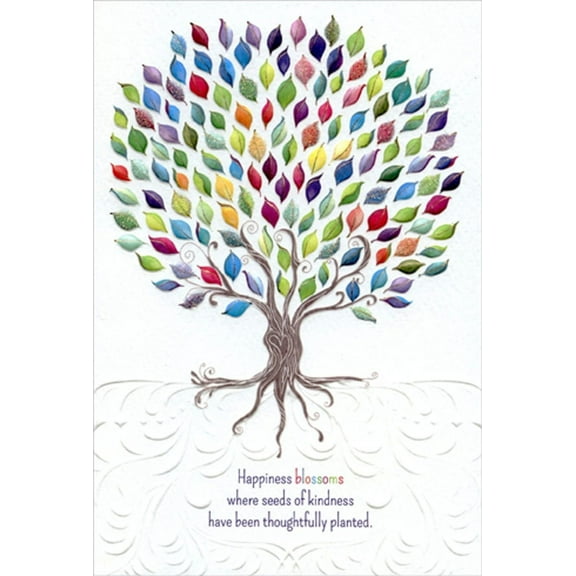 Pictura Happiness Blossoms Tree Michele Frusciano Two Twenty Two Thank You Card