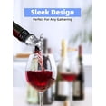 thumbnail image 4 of Boquilla vertedora de aireador de vino con cabeza de dragón - Decantador de vino con vertedor de botellas de licor Anvy Lunda - Regalos creativos para alcohol(Plata), 4 of 5