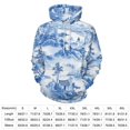 thumbnail image 2 of Blue Willow Ceramic Background Texture Men's Women Vintage 3D Hooded Sweatshirt - All-Season Loose Fit Streetwear, 2 of 6