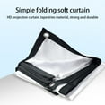 thumbnail image 3 of ziyahi Projector Screen Foldable Wide Angle Mothproof 16:9 Replacement Home Bedroom Classroom Projecting Screens Accessories 100inch, 3 of 5