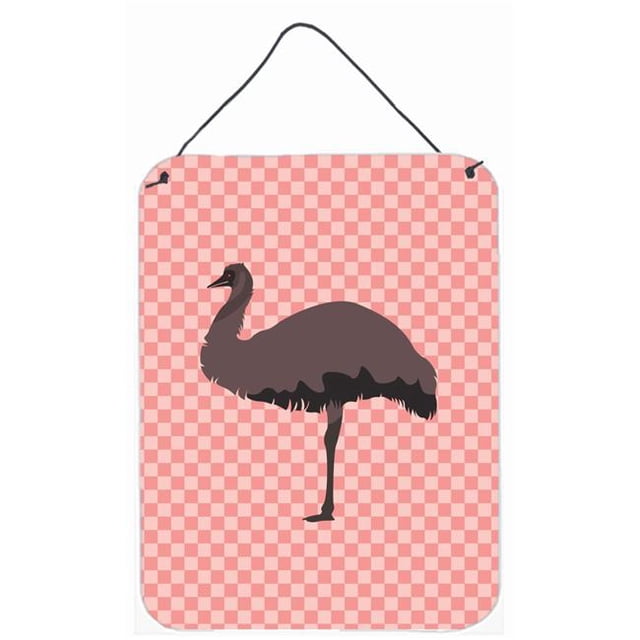 Carolines Treasures BB7922DS1216 Emu Impression Murale Ou de Porte à Carreaux Roses