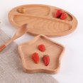 thumbnail image 4 of SPRING PARK Natural Wooden Kids Plate Baby Feeding Animal Wood Plates, 4 of 7