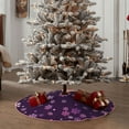 thumbnail image 4 of Sikiie Purple Snow Flakes Christmas Tree Skirt, Christmas Tree Decorations, Christmas Decor, Tree Mat Decoration(30-48IN)-48", 4 of 6